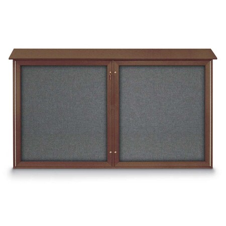 United Visual Products Open Faced Traditional Rounded Corkboard UV646ARC-GOLD-BLACK